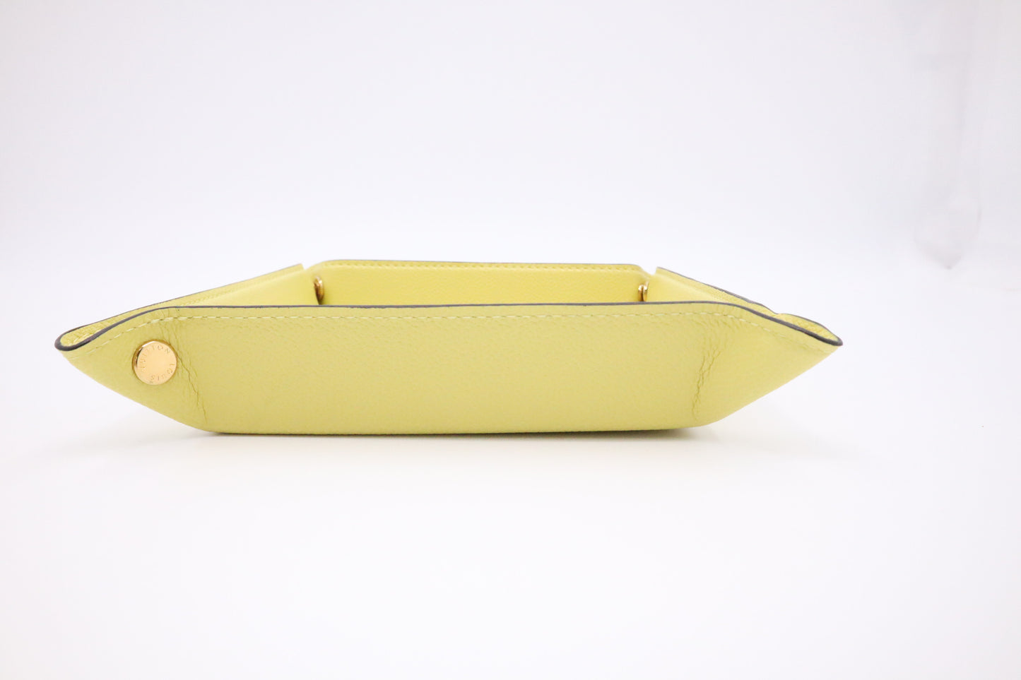 Louis Vuitton Jewelry Tray in Yellow Leather