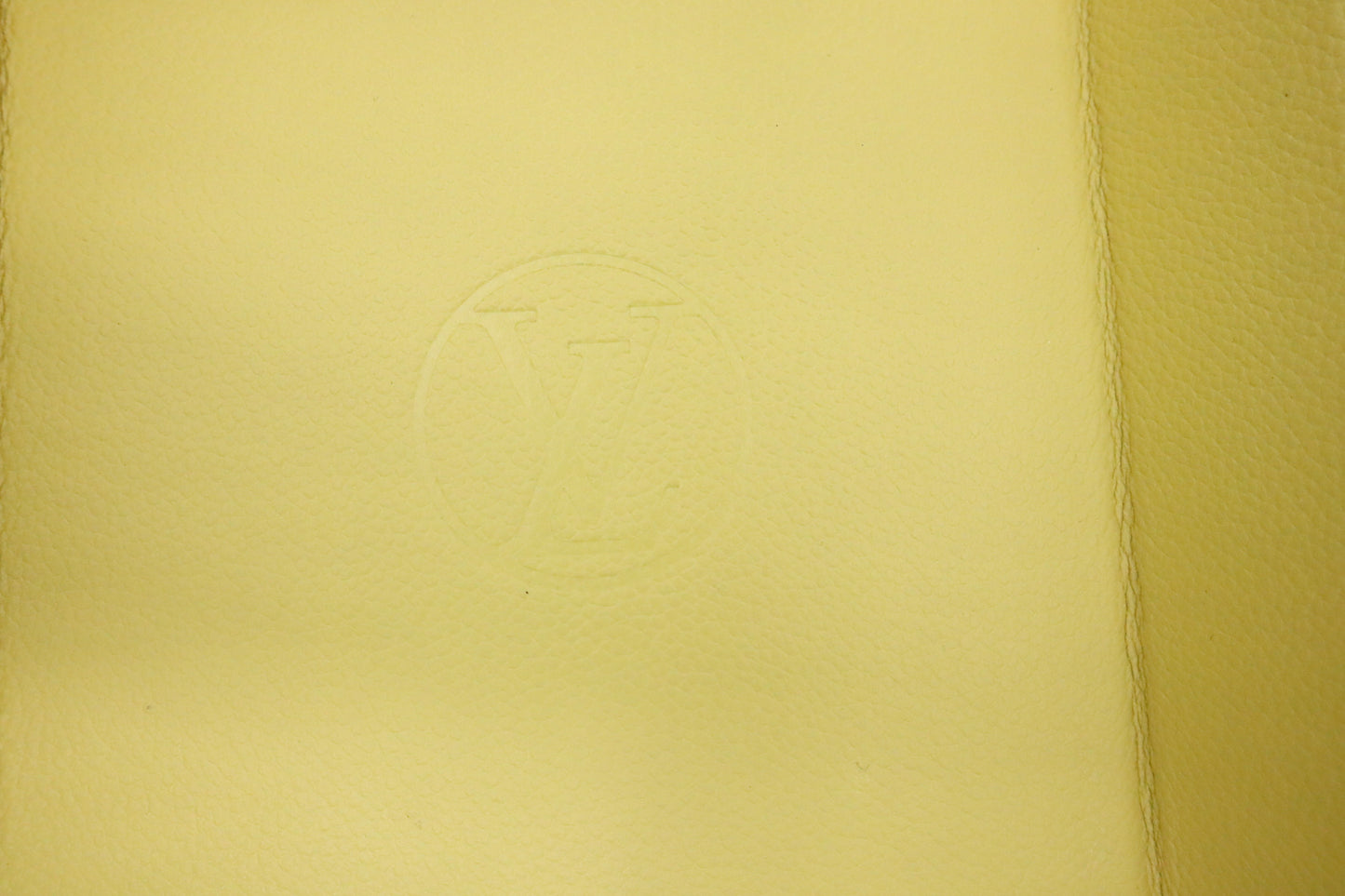 Louis Vuitton Jewelry Tray in Yellow Leather