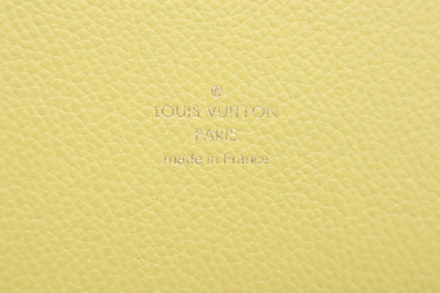 Louis Vuitton Jewelry Tray in Yellow Leather