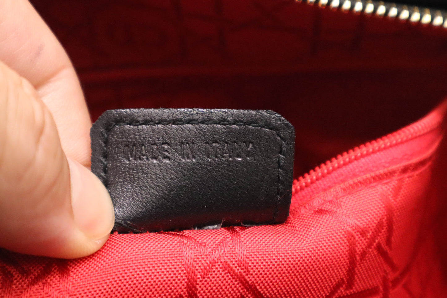 Dior Large Lady Dior in Black Cannage Patent Leather