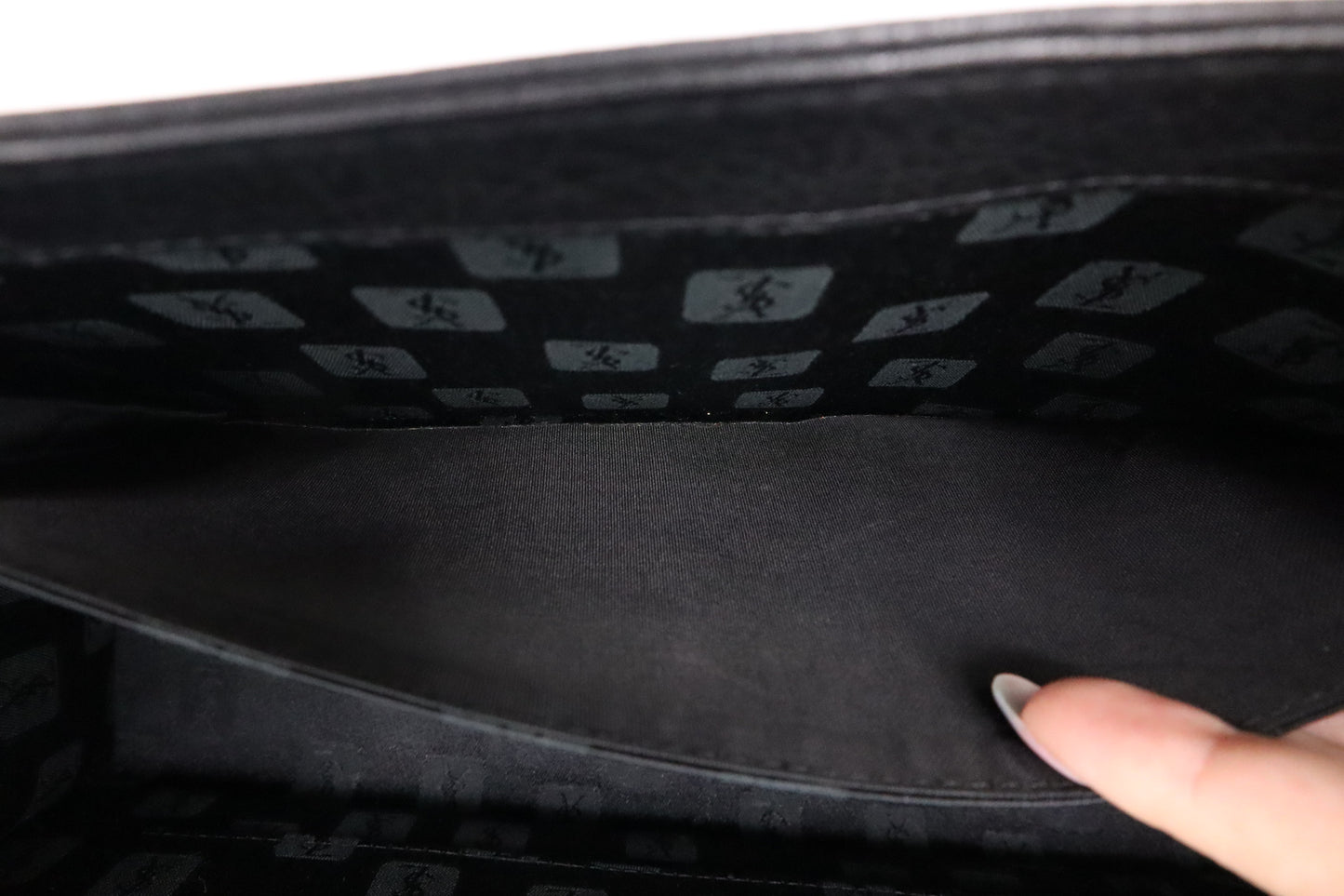 YSL Saint Laurent Top Handle Bag in Black Leather
