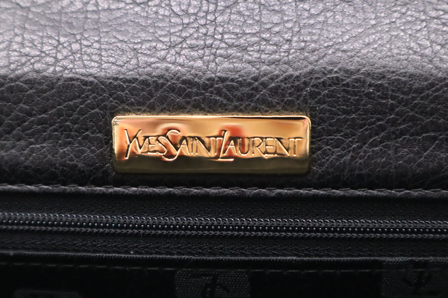 YSL Saint Laurent Top Handle Bag in Black Leather