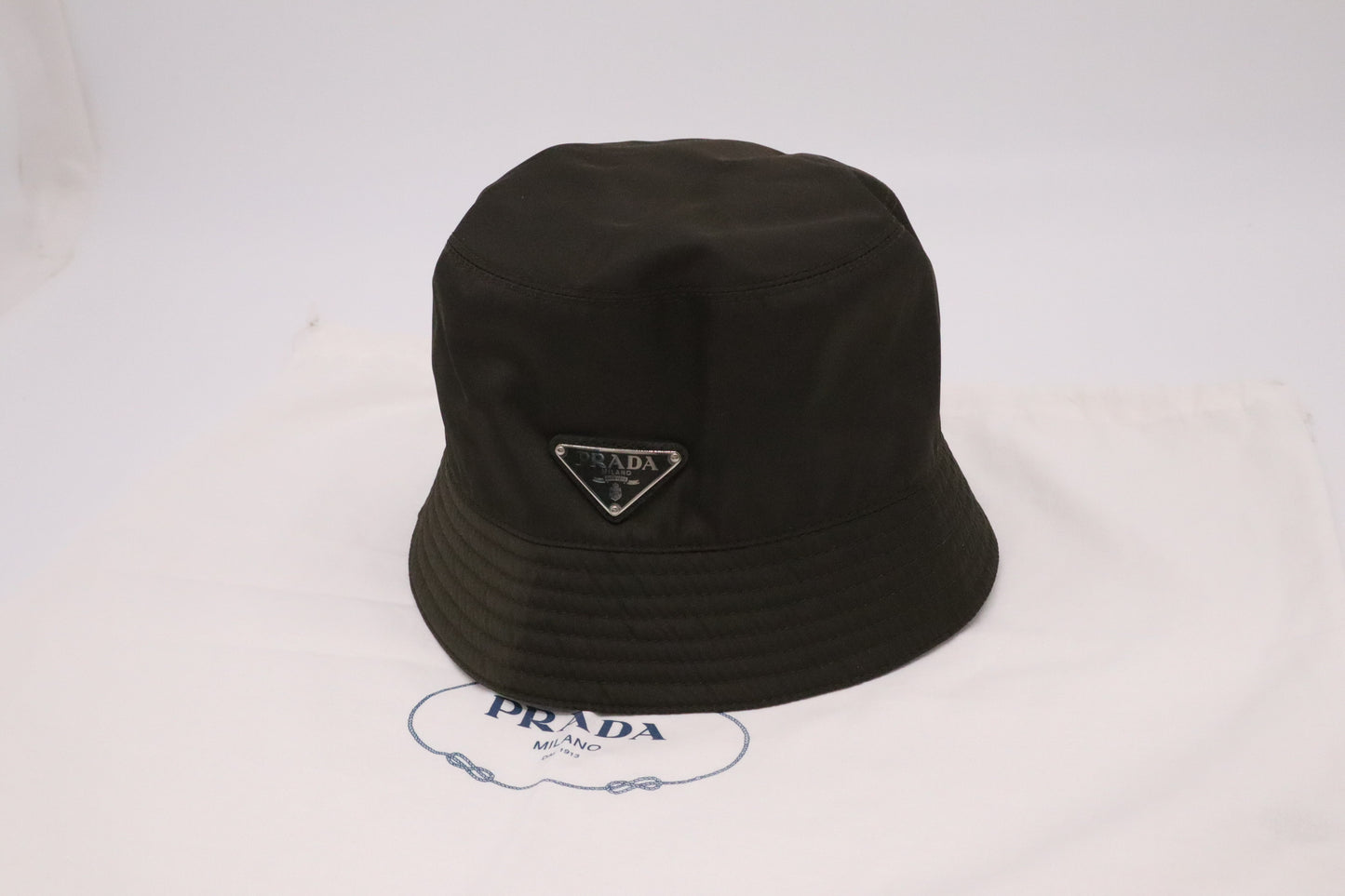 Prada Bucket Hat in Dark Green Nylon