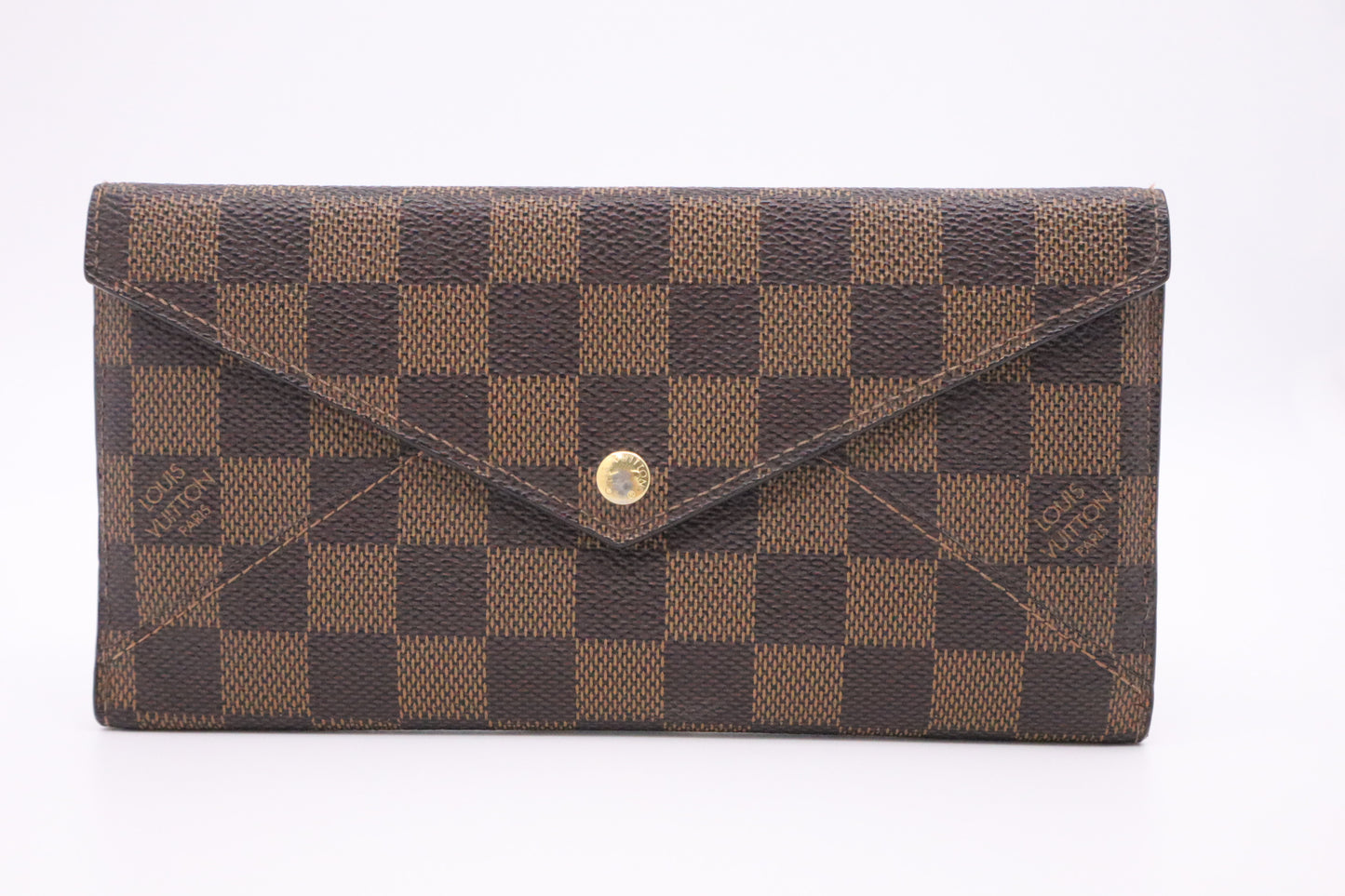 Louis Vuitton Origami Long Wallet in Damier Ebene Canvas