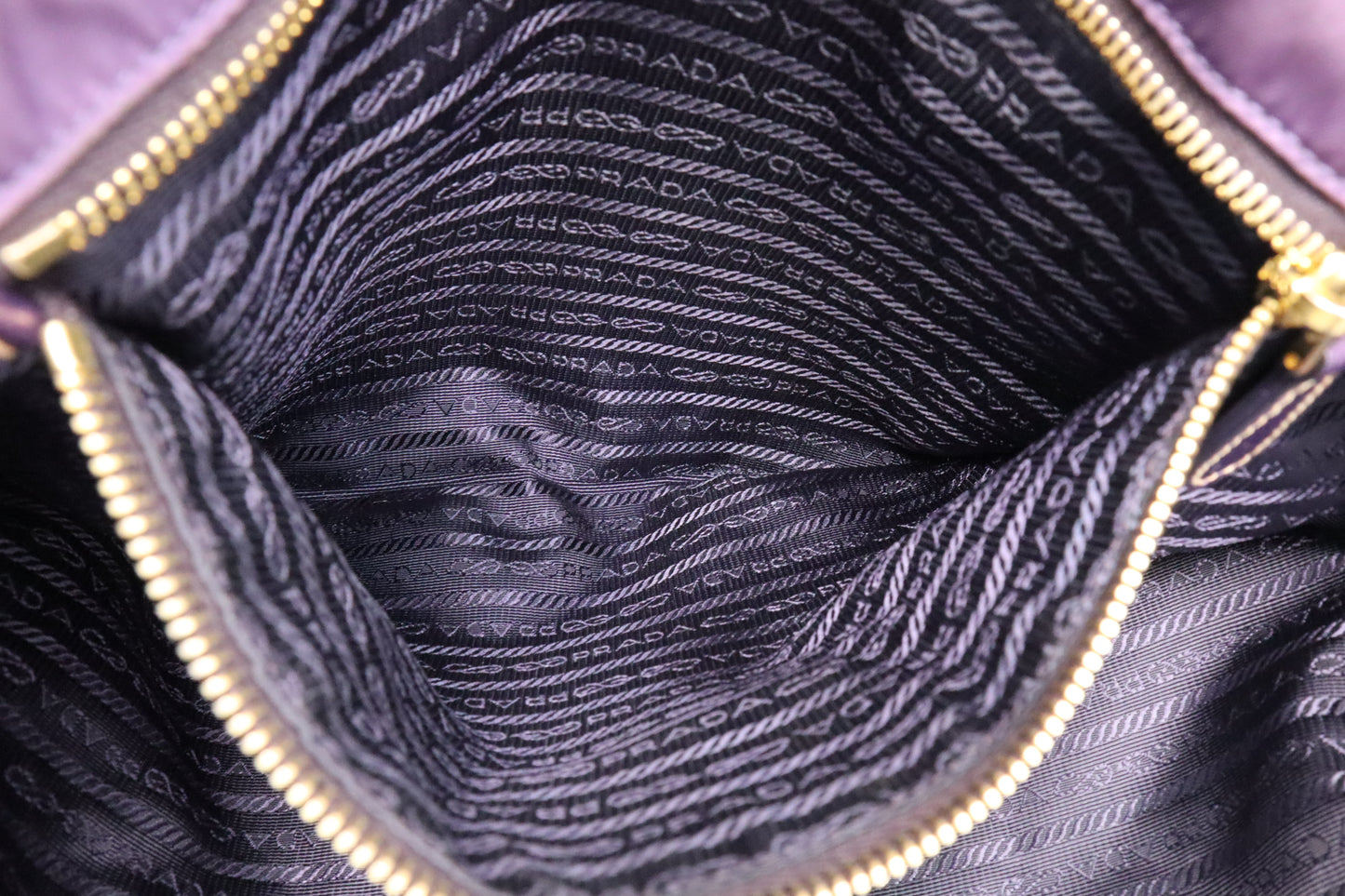 Prada Tote Bag in Purple Nylon