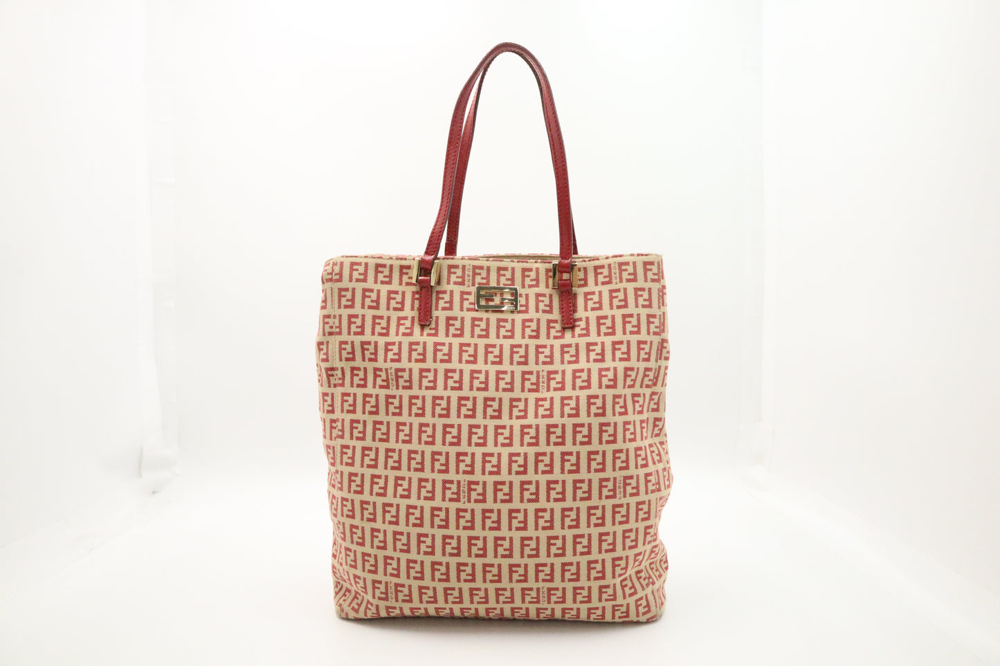 Fendi Handbag in Red Zucca Canvas
