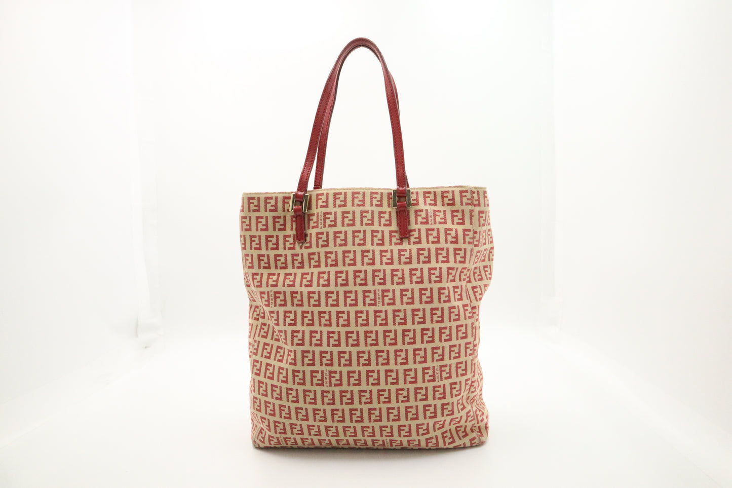 Fendi Handbag in Red Zucca Canvas