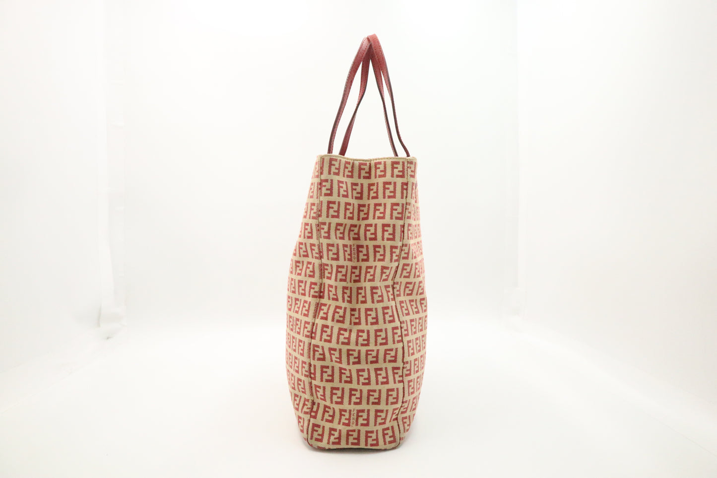 Fendi Handbag in Red Zucca Canvas