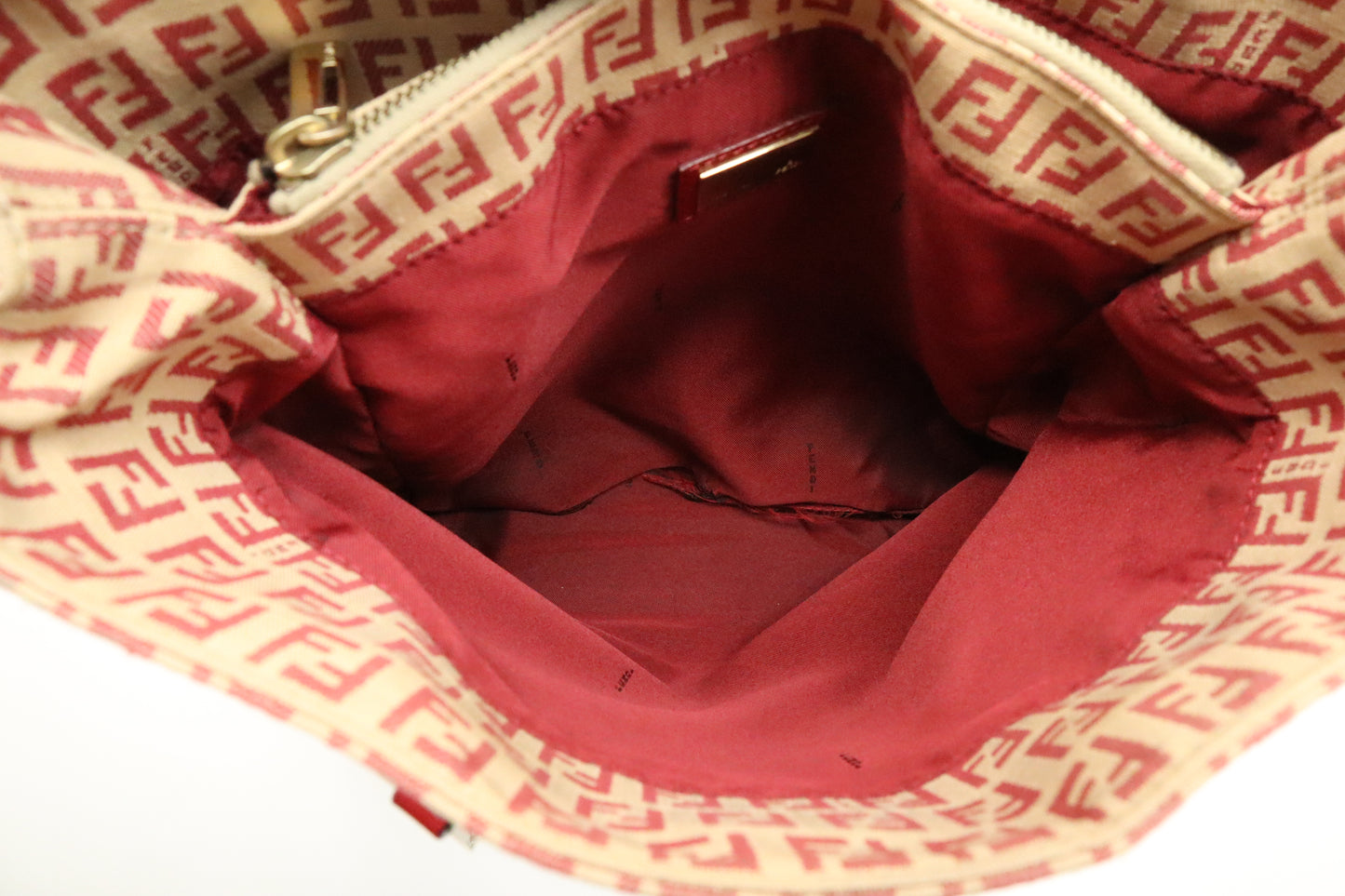 Fendi Handbag in Red Zucca Canvas