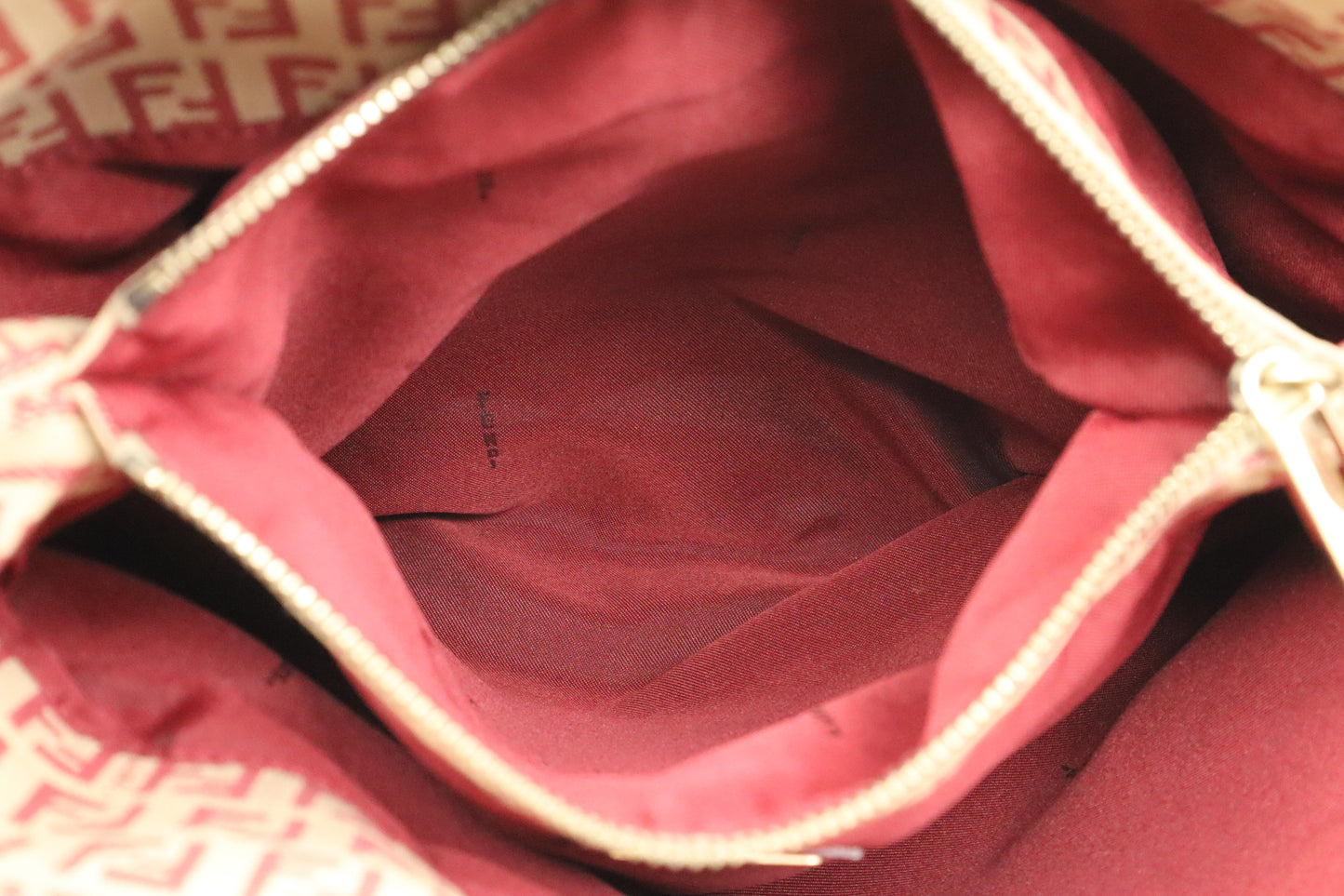 Fendi Handbag in Red Zucca Canvas