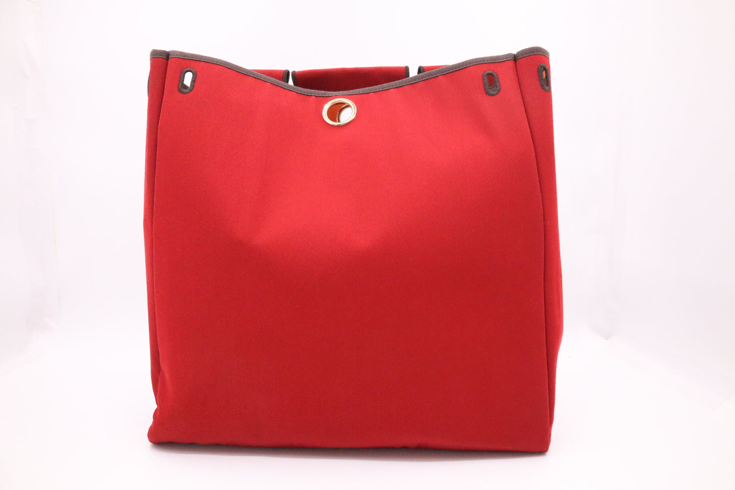 Hermes Herbag 39 in Red & Orange Canvas