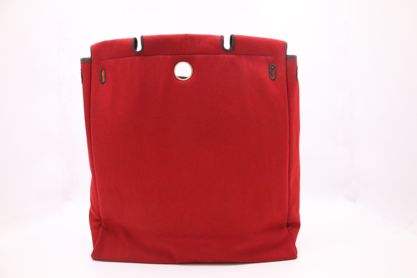 Hermes Herbag 39 in Red & Orange Canvas