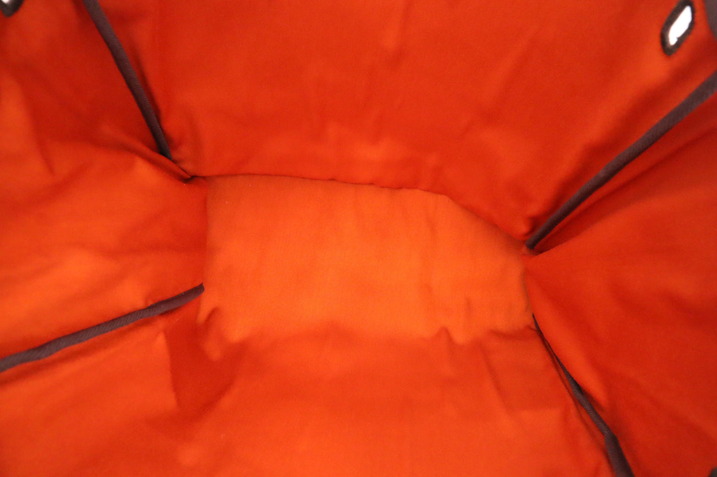 Hermes Herbag 39 in Red & Orange Canvas