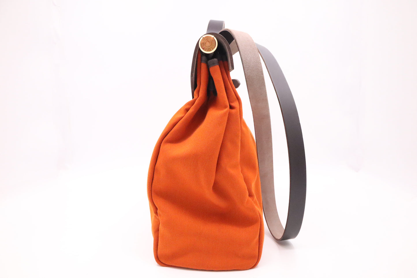 Hermes Herbag 39 in Red & Orange Canvas