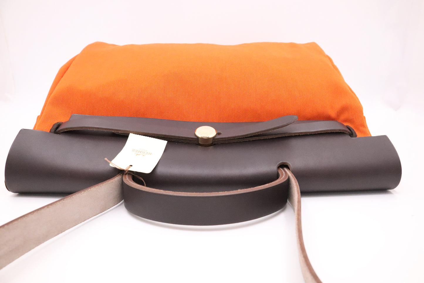 Hermes Herbag 39 in Red & Orange Canvas