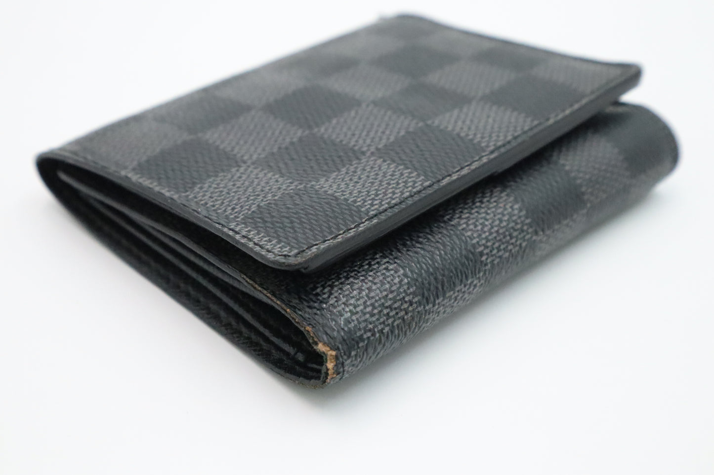 Louis Vuitton Compact Trifold Wallet in Damier Graphite Canvas