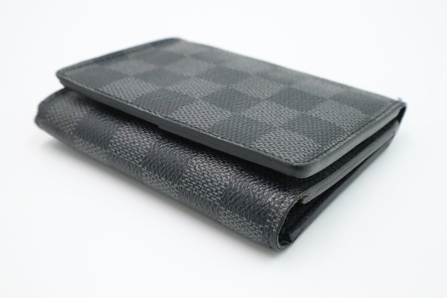 Louis Vuitton Compact Trifold Wallet in Damier Graphite Canvas