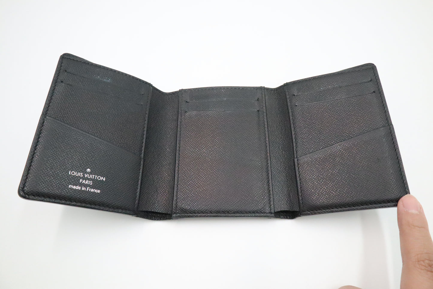 Louis Vuitton Compact Trifold Wallet in Damier Graphite Canvas