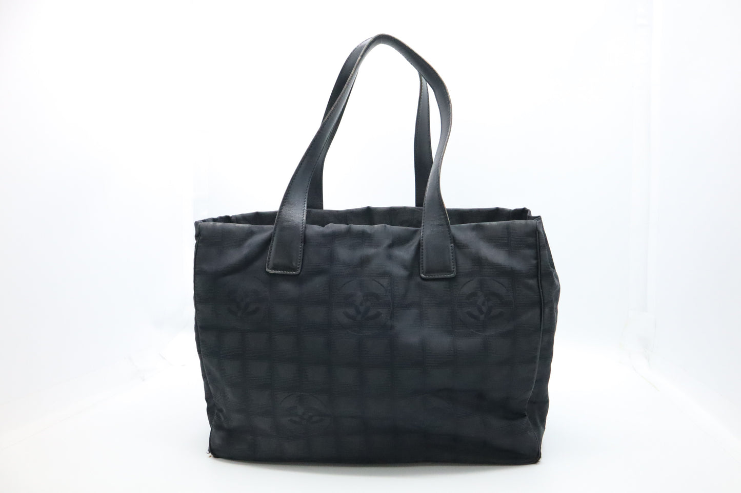 Chanel New Travel Line Tote in Black Canvas