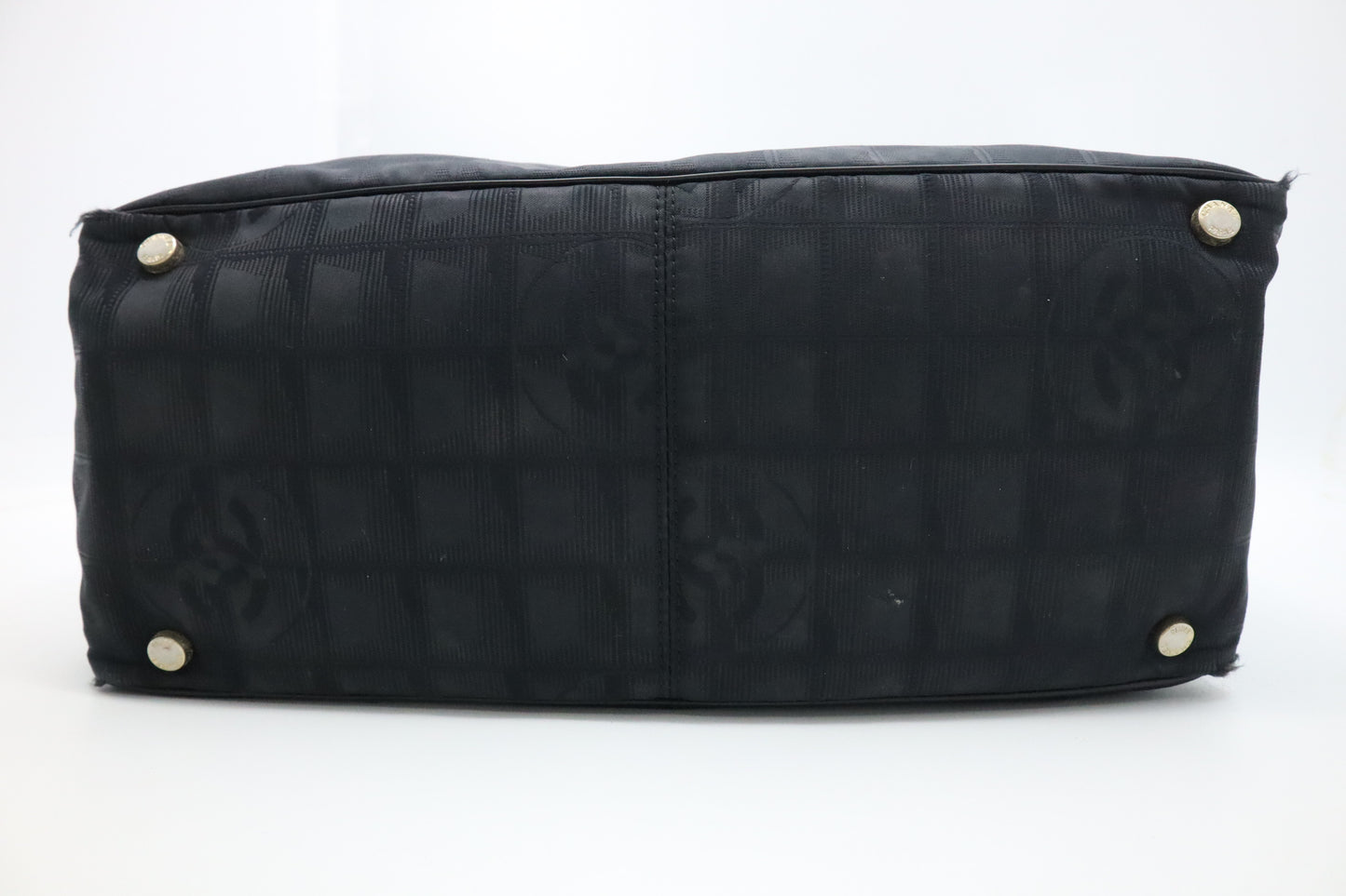 Chanel New Travel Line Tote in Black Canvas