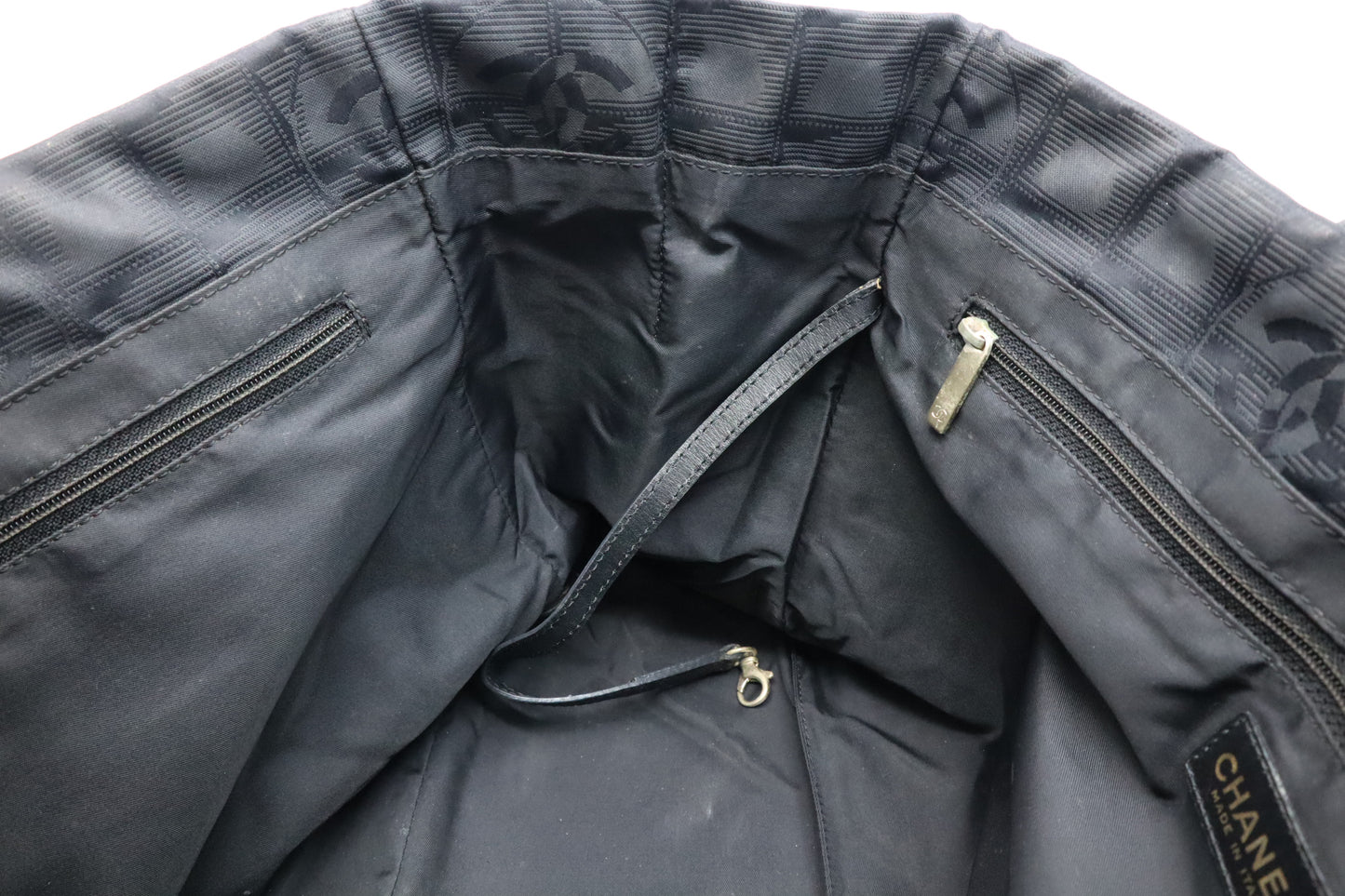 Chanel New Travel Line Tote in Black Canvas