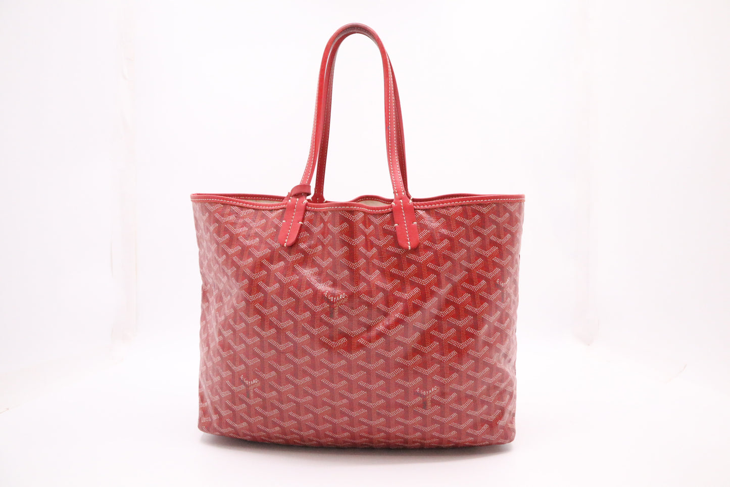 Goyard Saint Louis PM in Red Goyardine Canvas
