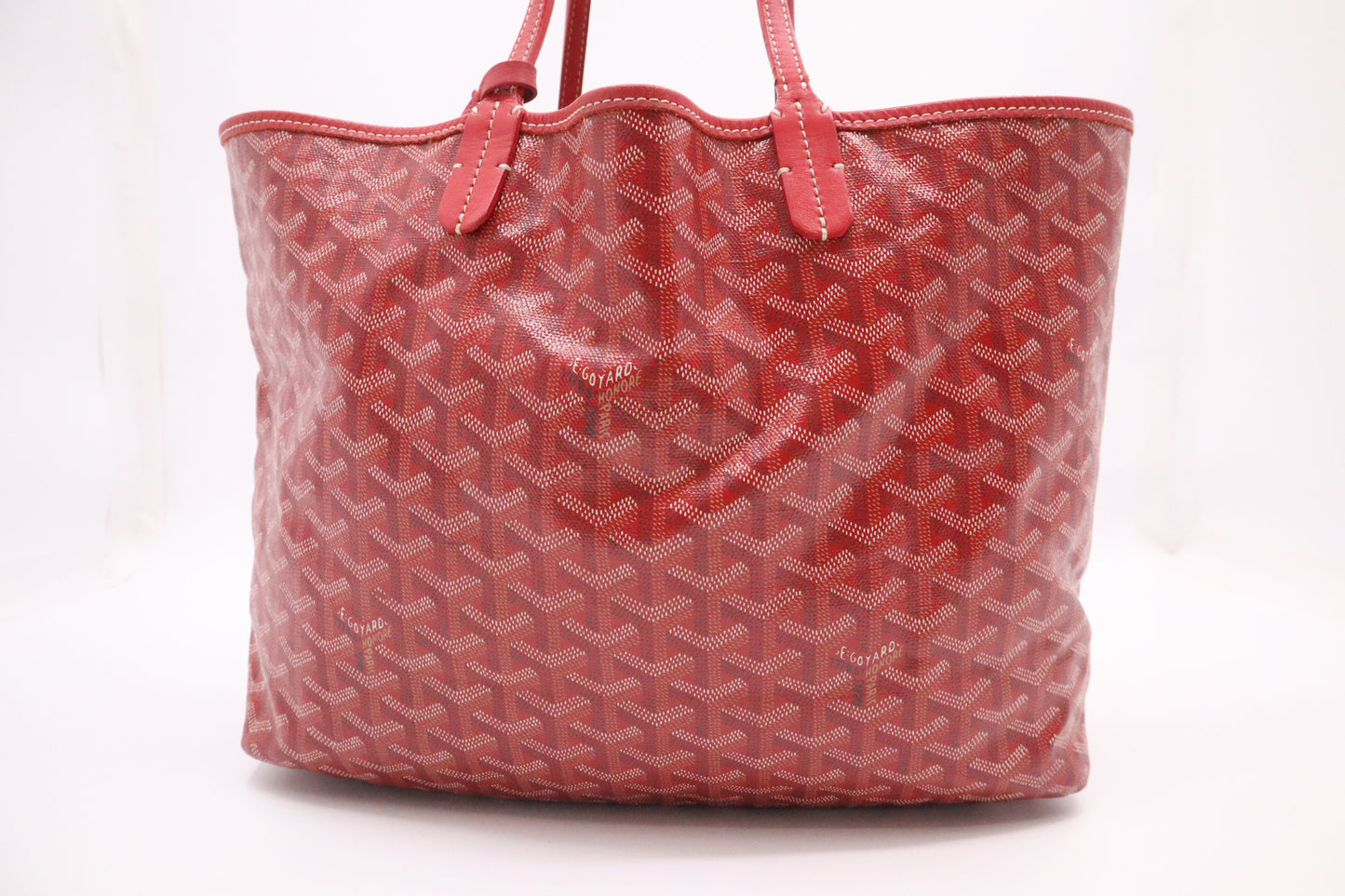 Goyard Saint Louis PM in Red Goyardine Canvas