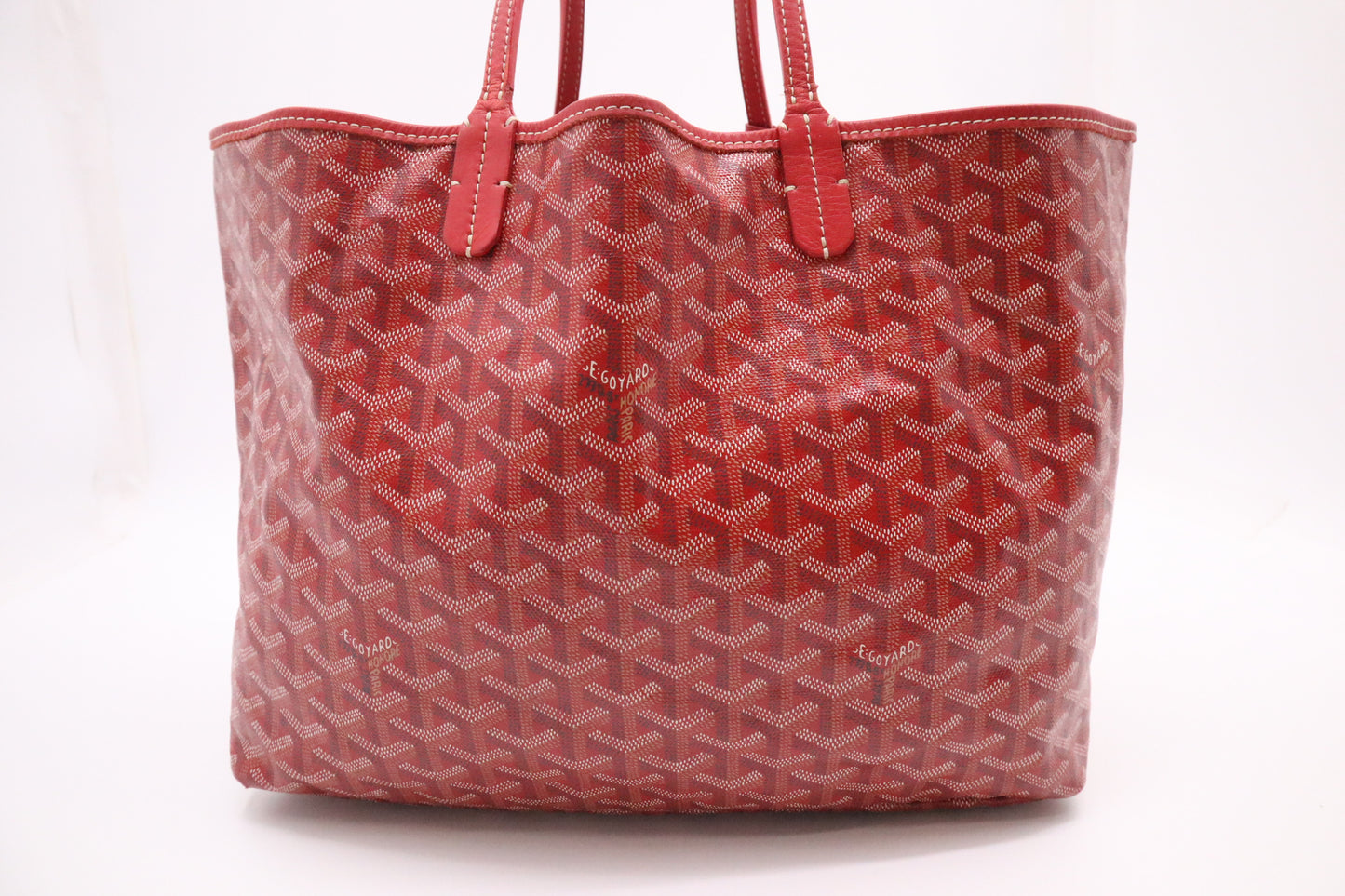 Goyard Saint Louis PM in Red Goyardine Canvas