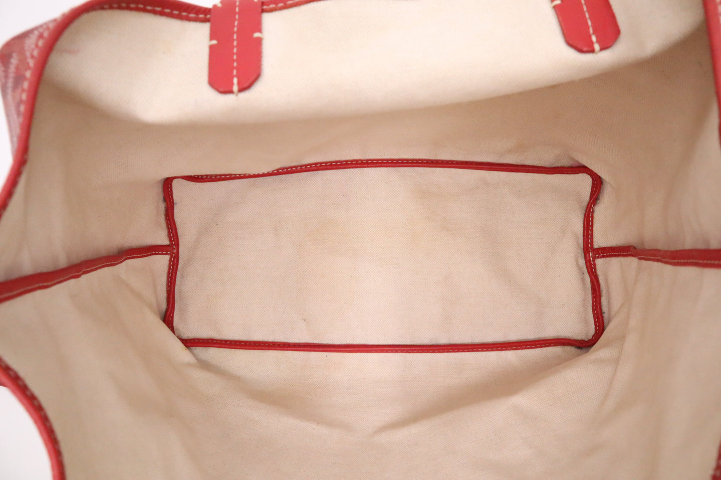 Goyard Saint Louis PM in Red Goyardine Canvas