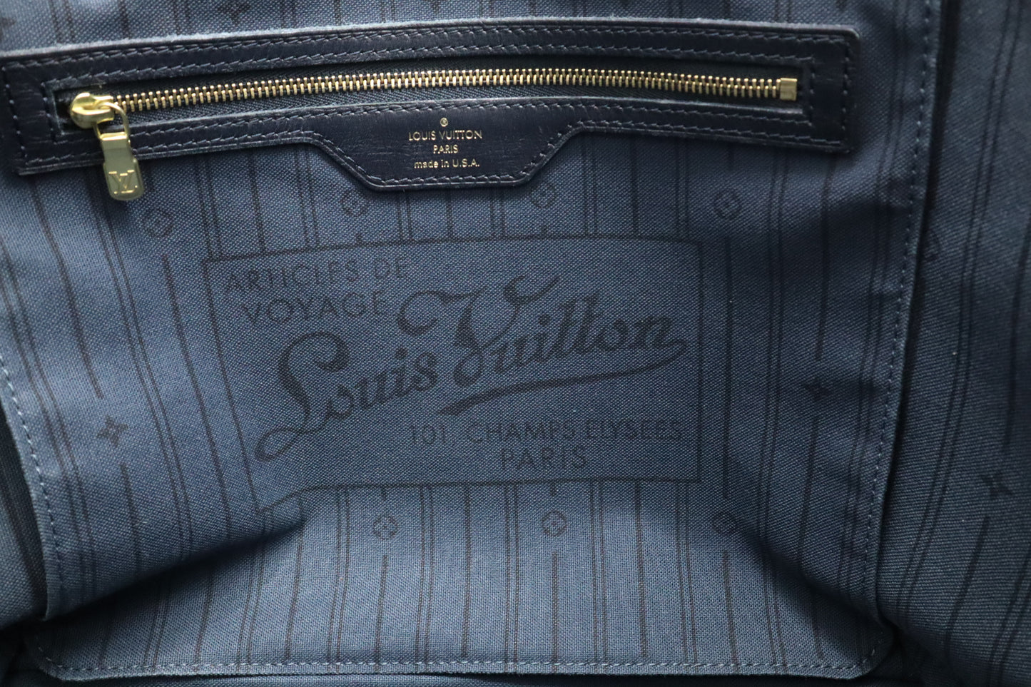 Louis Vuitton Neverfull MM in Encre Idylle Canvas