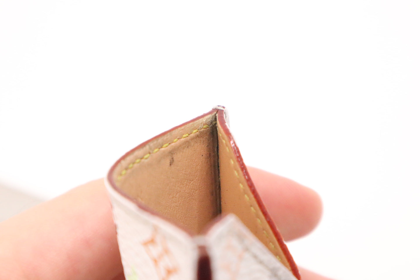 Louis Vuitton Compact Mirror in White Multicolour Monogram Canvas