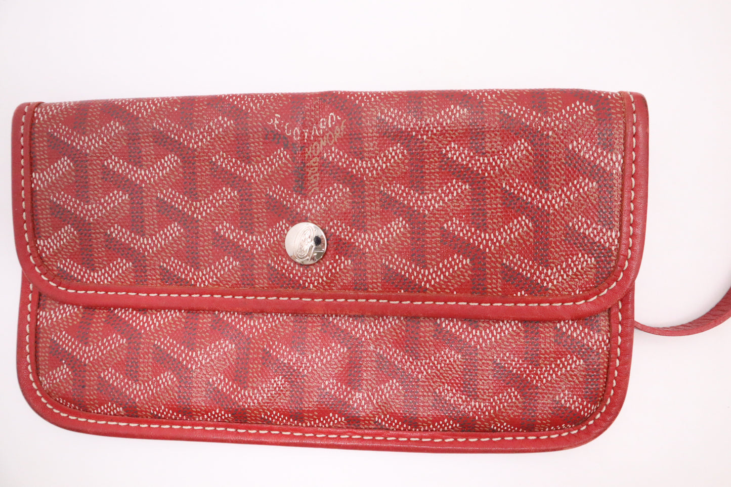 Goyard Saint Louis PM in Red Goyardine Canvas