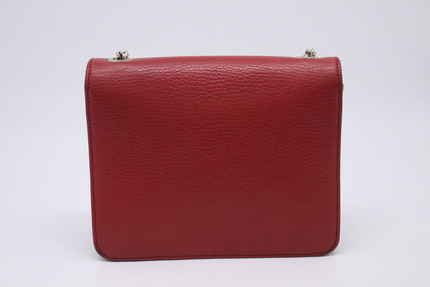 Gucci Dollar Shoulder Bag in Red Leather