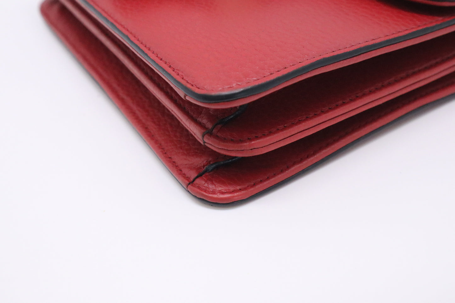Gucci Dollar Shoulder Bag in Red Leather