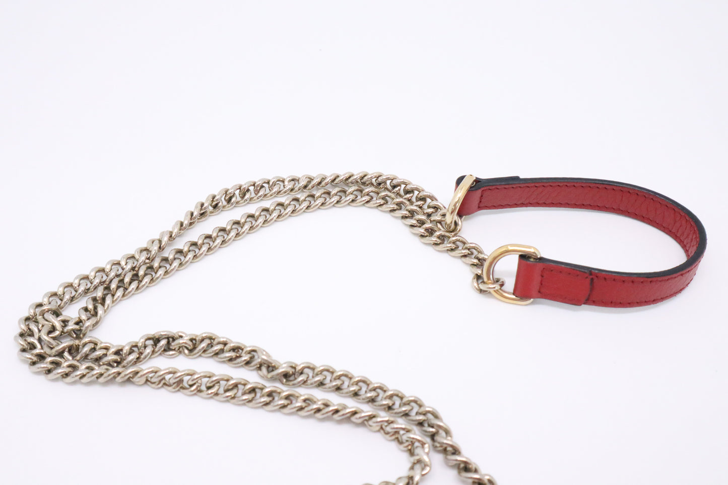Gucci Dollar Shoulder Bag in Red Leather