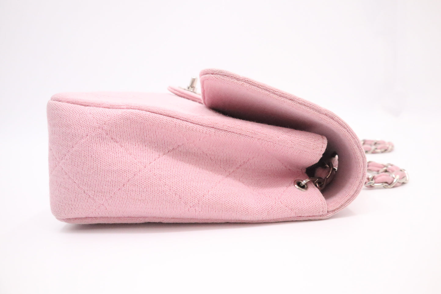 Chanel Medium Flap in Pink Cotton Canvas