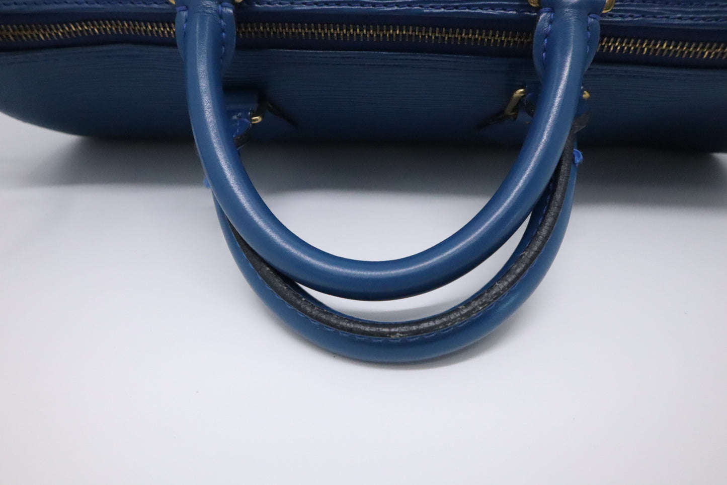 Louis Vuitton Speedy 35 in Blue Epi Leather