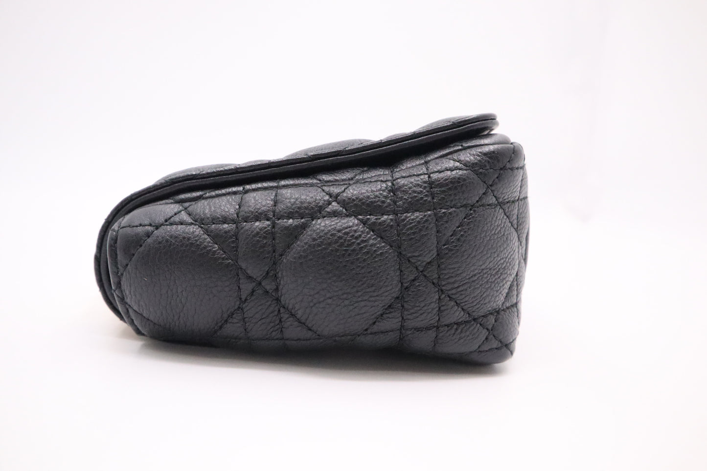 Dior Small Caro Crossbody in Black Cannage Leather