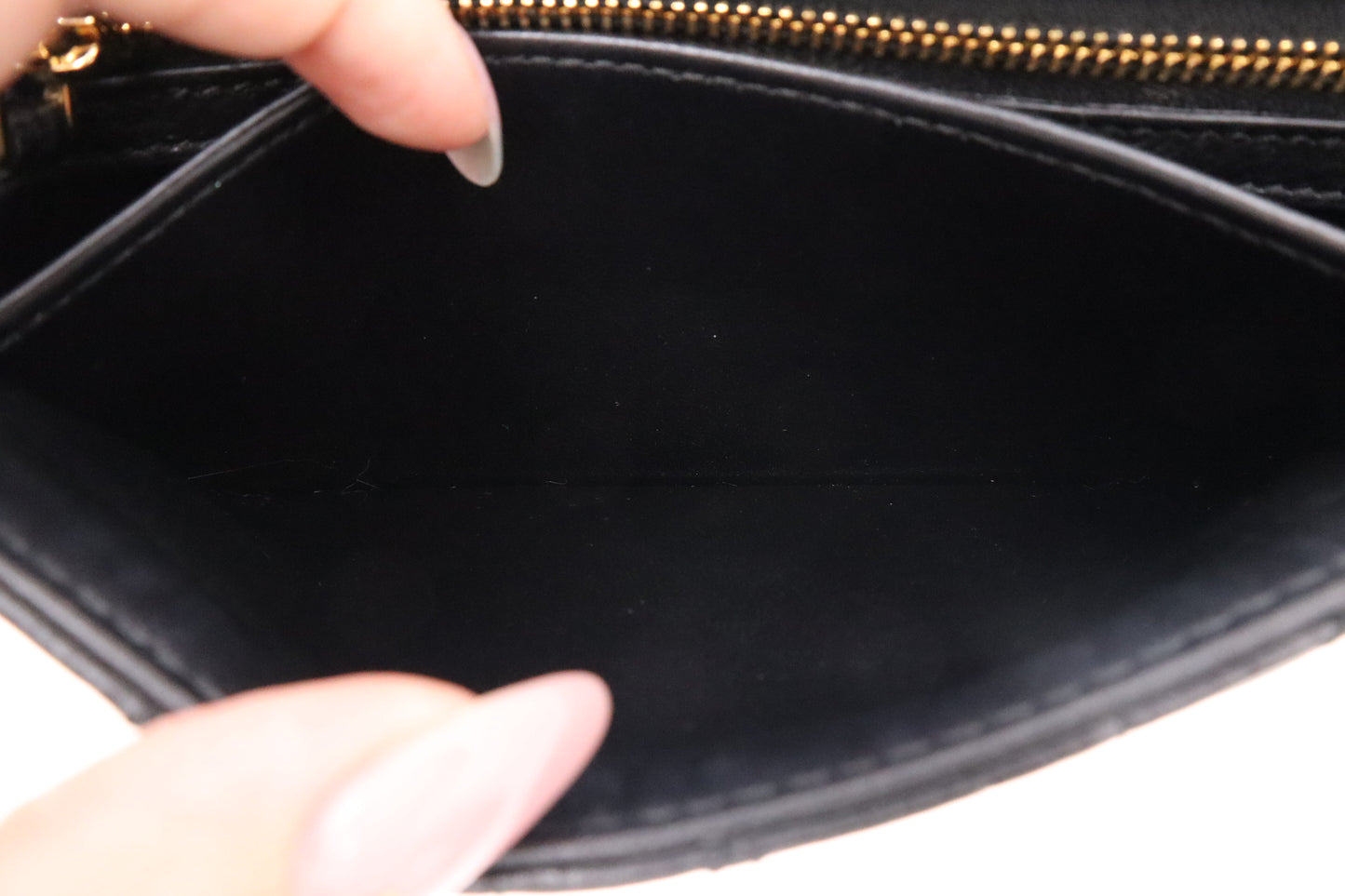 Dior Small Caro Crossbody in Black Cannage Leather