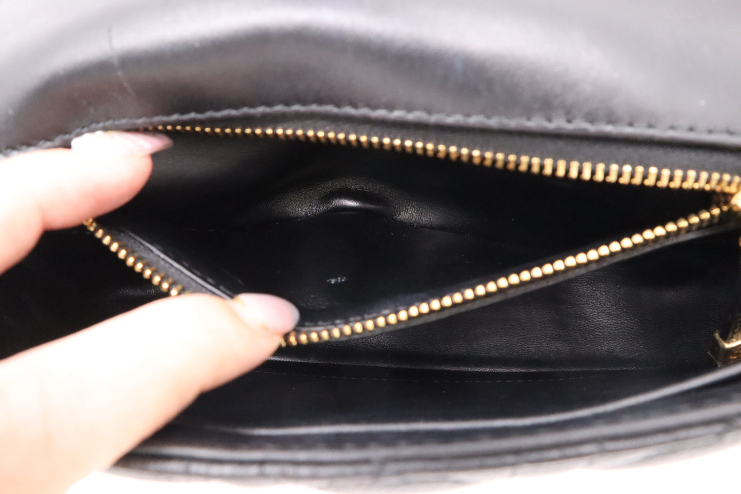 Dior Small Caro Crossbody in Black Cannage Leather