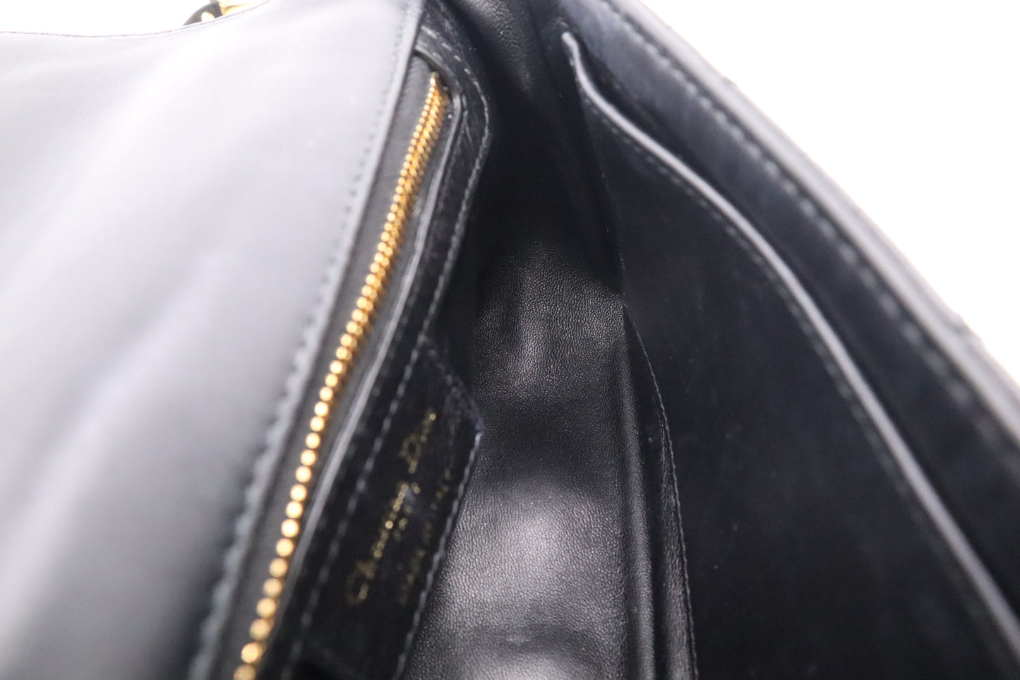Dior Small Caro Crossbody in Black Cannage Leather