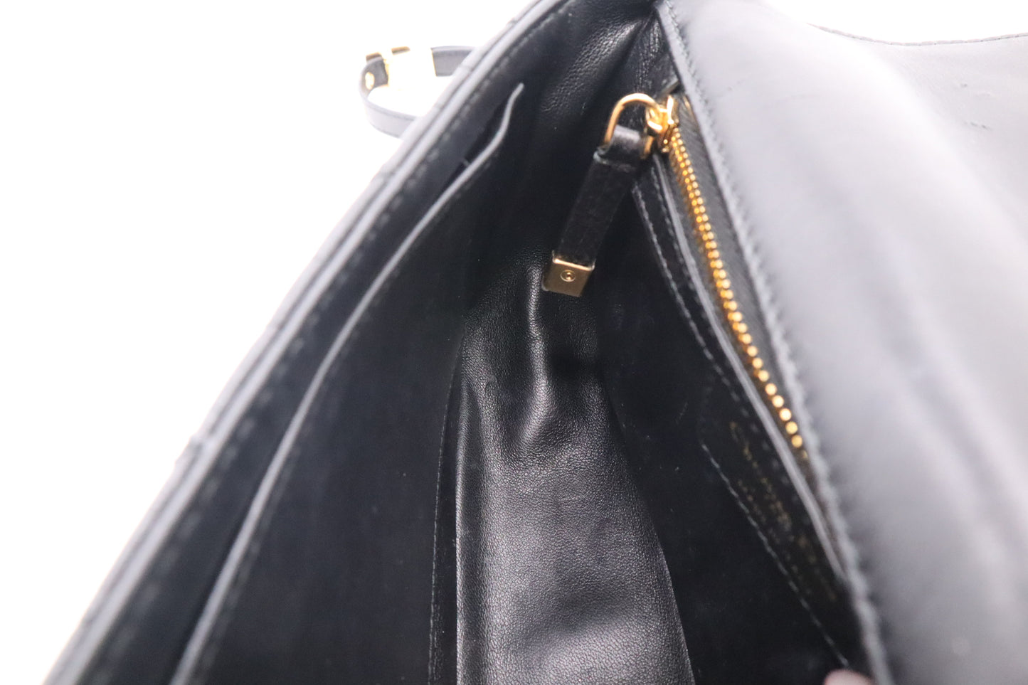 Dior Small Caro Crossbody in Black Cannage Leather