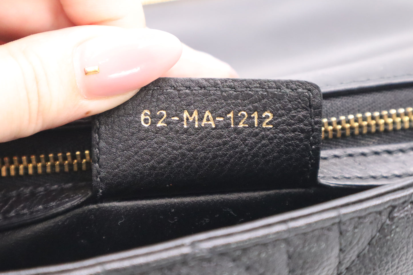 Dior Small Caro Crossbody in Black Cannage Leather