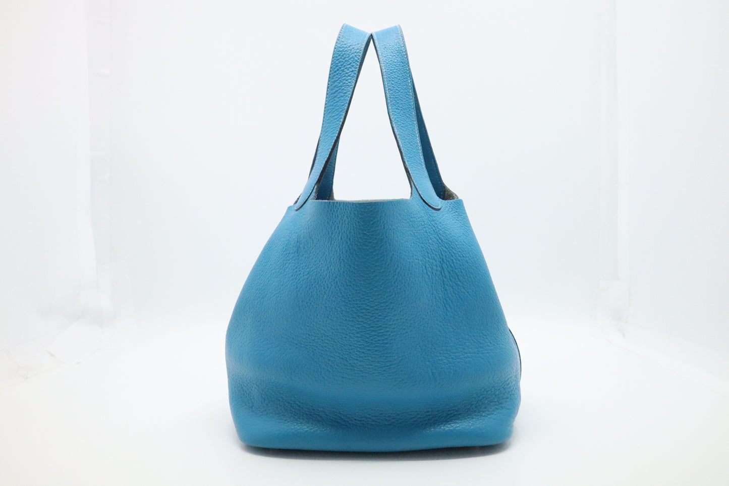 Hermes Picotin 22 in Blue Clemence Leather