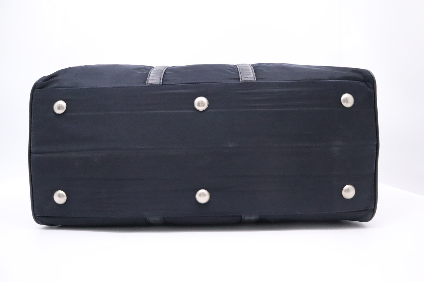 Prada Duffle Bag in Navy Nylon Canvas