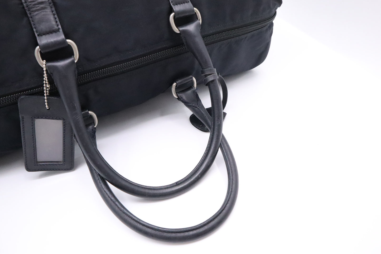 Prada Duffle Bag in Navy Nylon Canvas