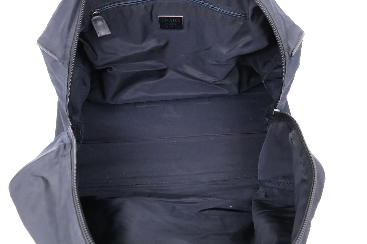 Prada Duffle Bag in Navy Nylon Canvas