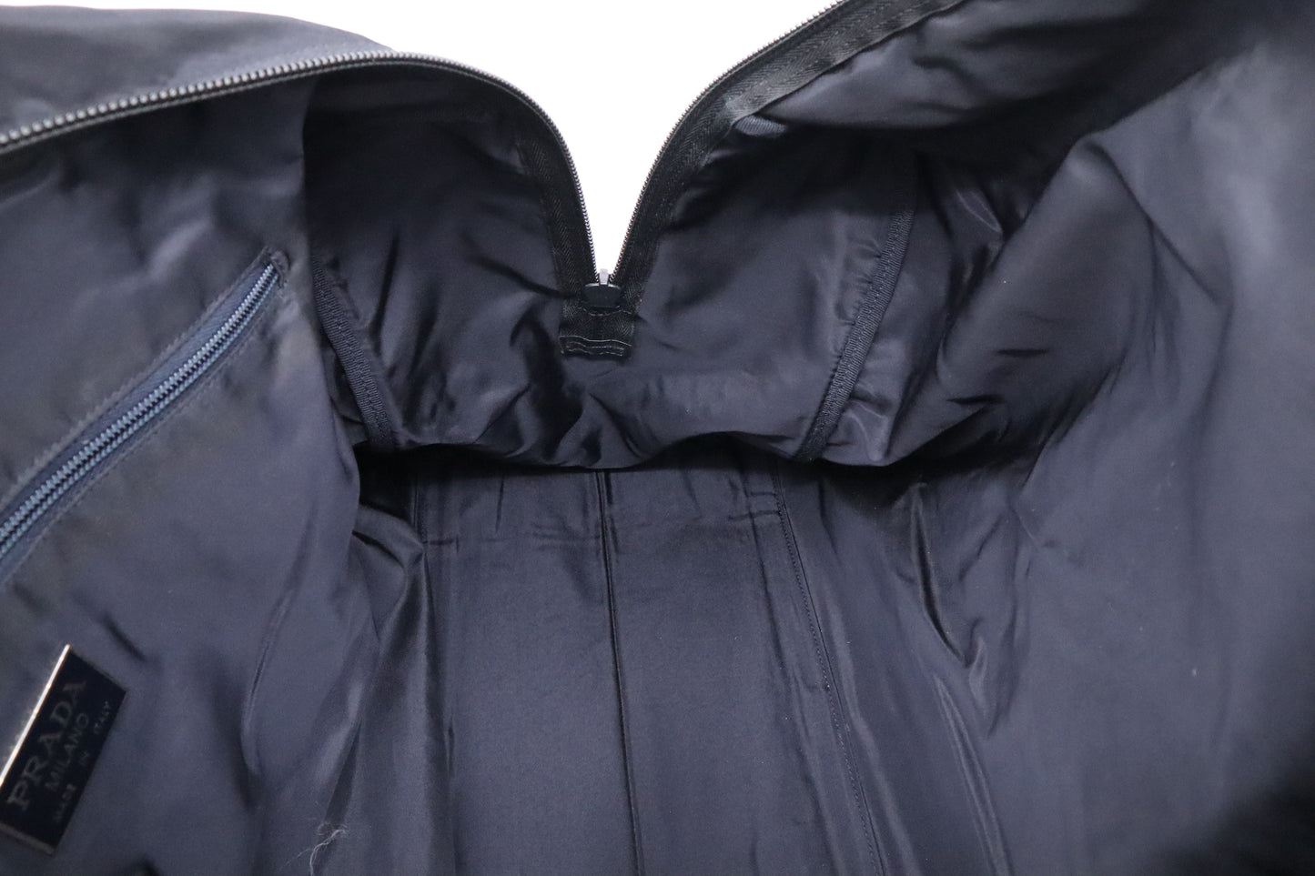 Prada Duffle Bag in Navy Nylon Canvas