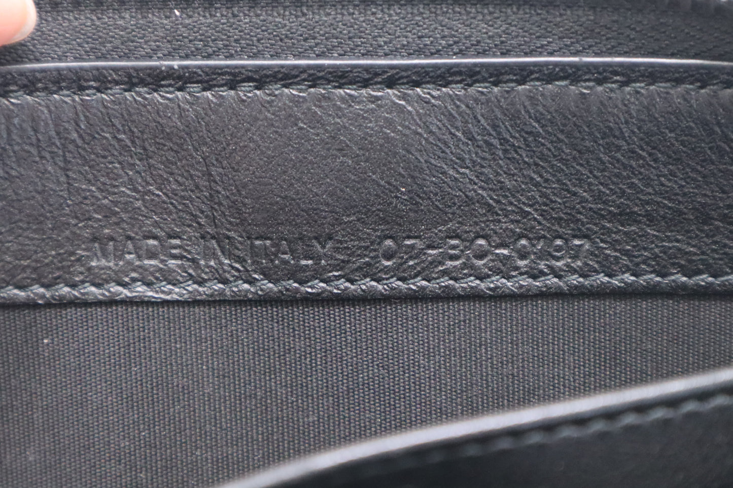 Dior Long Wallet in Black Leather