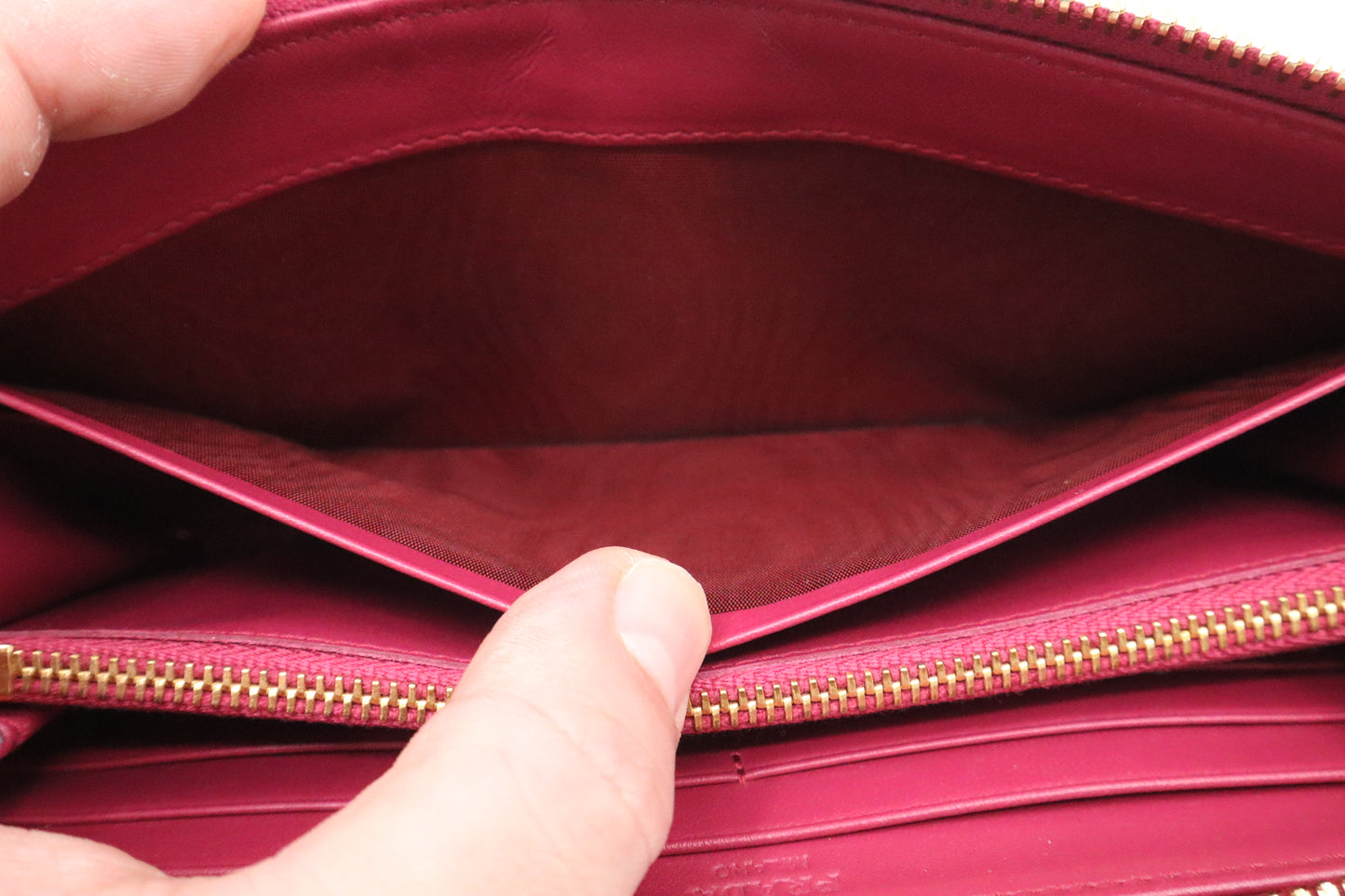Prada Long Wallet in Pink Tessuto Quilted Nylon